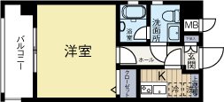 ピュアドームグレース博多 706号室 間取り