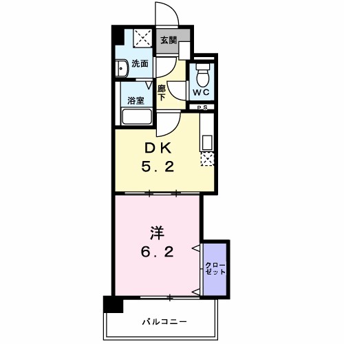 サンセール・クミ 207号室 間取り