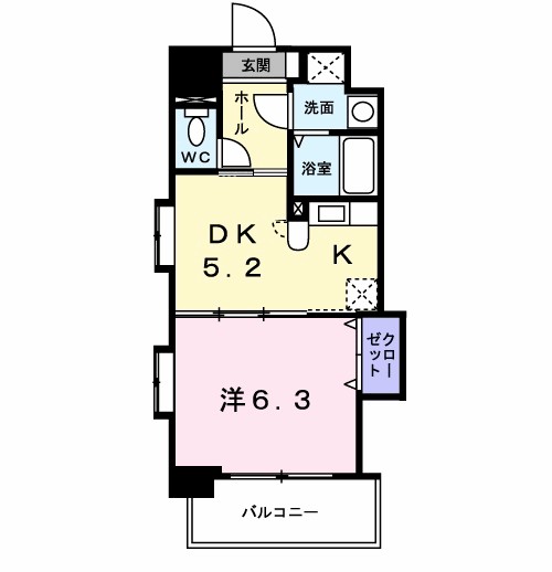 グレイス竹下 907号室 間取り
