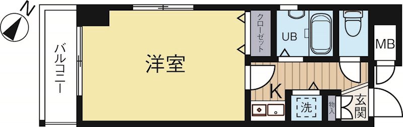 ダイナコート天神南2 502号室 間取り