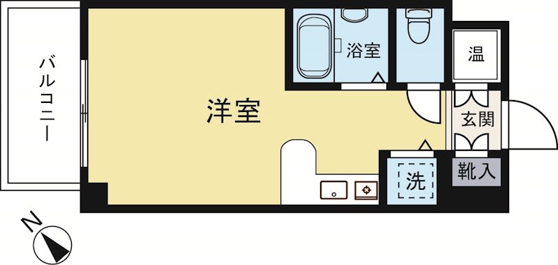 ロマネスク天神アネックス 1106号室 間取り