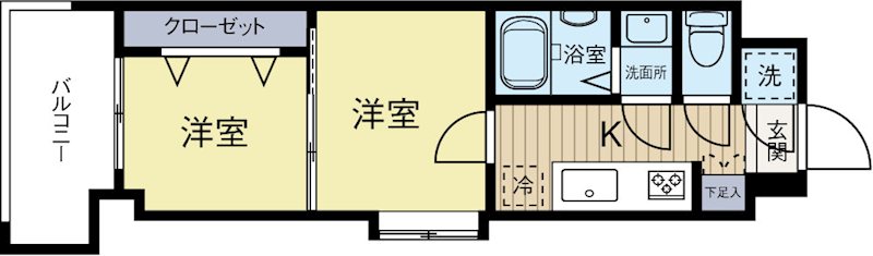 ORIENTBLDNo.88マリナゲートサンズ 718号室 間取り