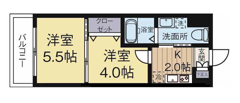 アイセレブ薬院 202号室 間取り