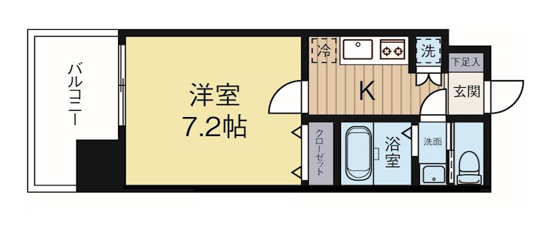 サヴォイコートオブアームズ 1504号室 間取り