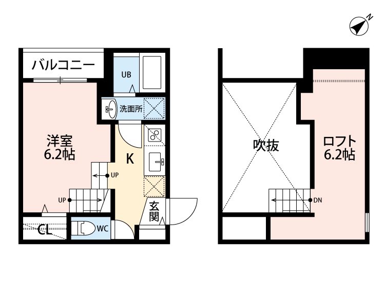 MRK上呉服 205号室 間取り