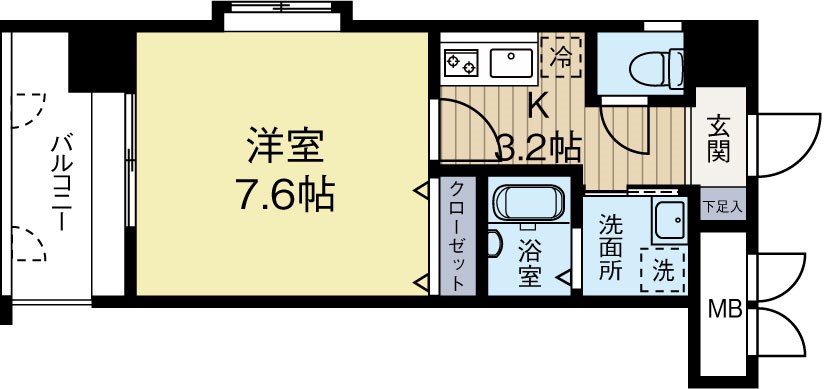 アクタス西公園アーバル 間取り図