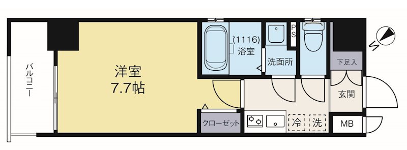 グランフォーレ薬院 503号室 間取り