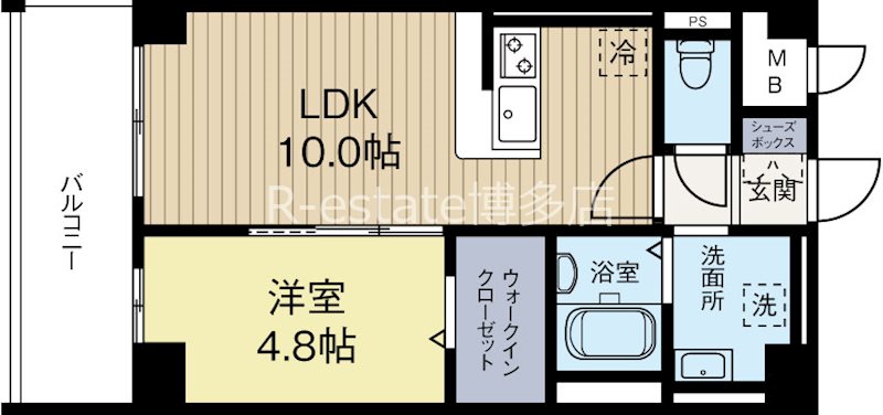 エルヴィータ箱崎 302号室 間取り