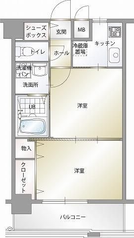 エンクレスト天神CLASS 間取り図