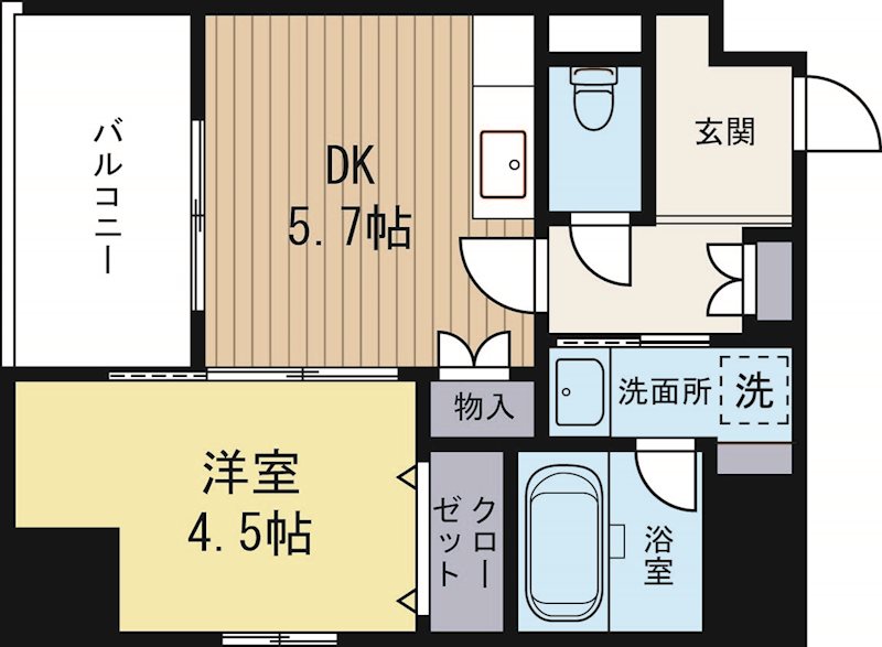 Modern palazzo九大医学部前 502号室 間取り