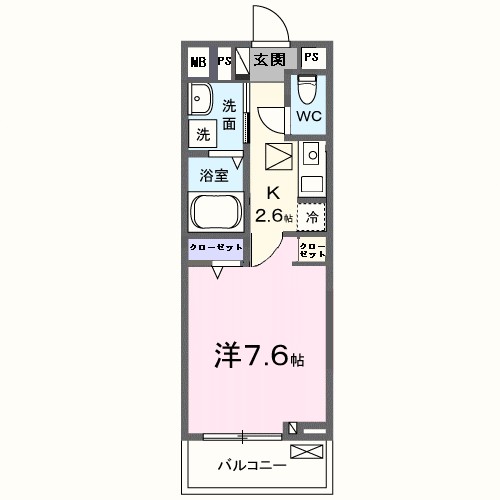 ベルドミール美野島 間取り図