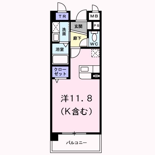 PRIMAVERA 302号室 間取り