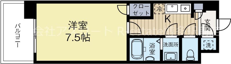 Casa di Taishokan il mare 202号室 間取り