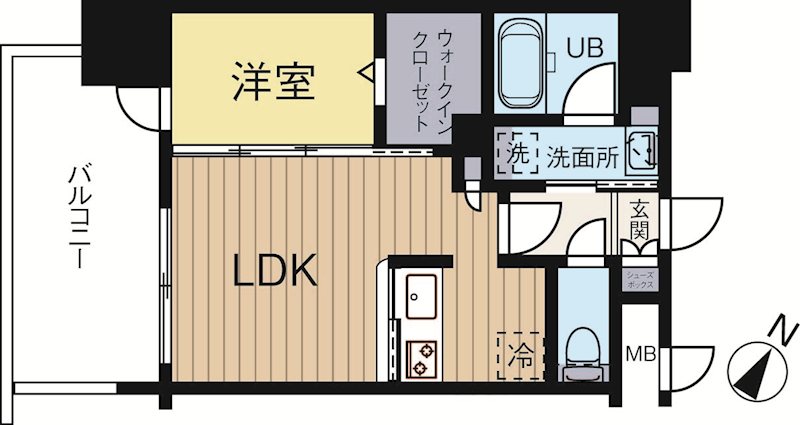 エンクレスト博多PREMIER 516号室 間取り