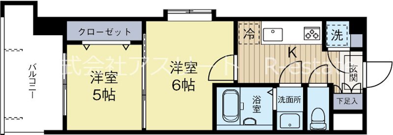 No87　マリアージュステーション 間取り図