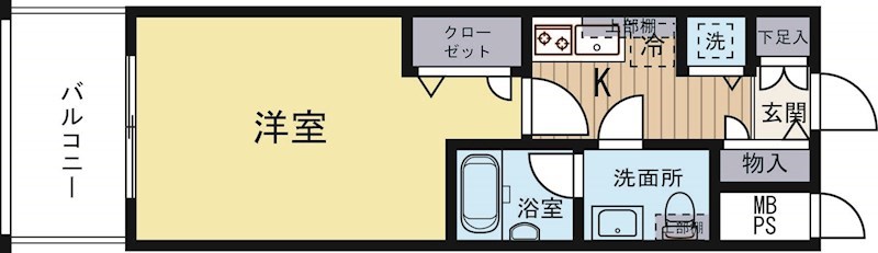 ピュアドームエスパリエ博多 605号室 間取り