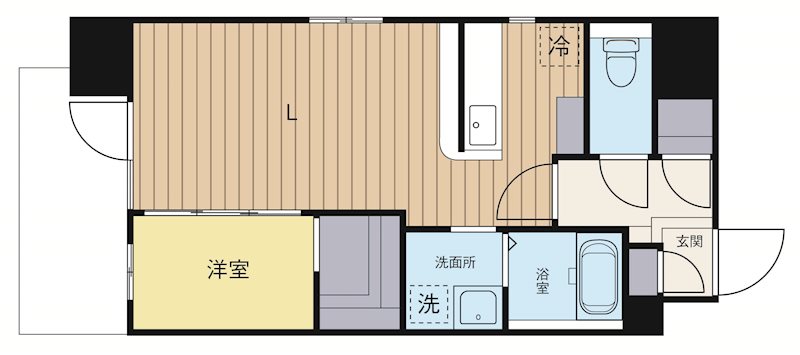 ネストピア博多駅前3 1304号室 間取り