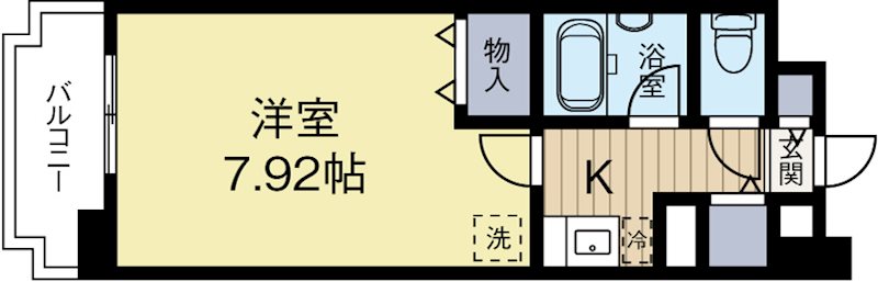 パインストン今泉 604号室 間取り