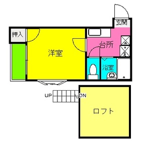 ラグーン馬出 201号室 間取り