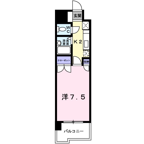 ＳＴＵＤＩＯ・Ｙ 602号室 間取り