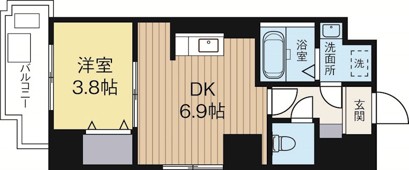 ソーレコモンド 301号室 間取り