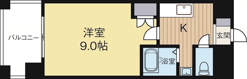 ケイズ博多呉服町 1103号室 間取り