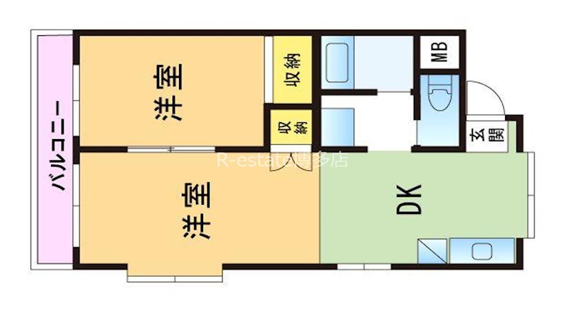 ベルエール片江 301号室 間取り