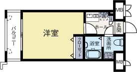 ピュアドームヴィアーレ博多 302号室 間取り