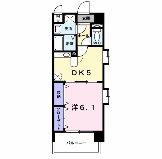 サンライク箱崎 401号室 間取り
