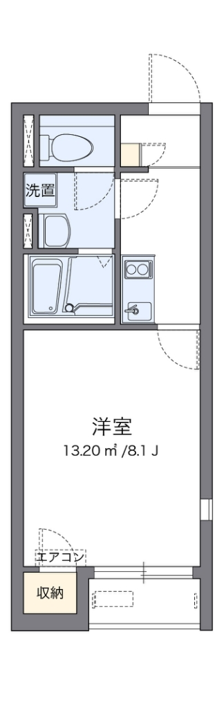 レオネクストカーサ　リヴェール 101号室 間取り