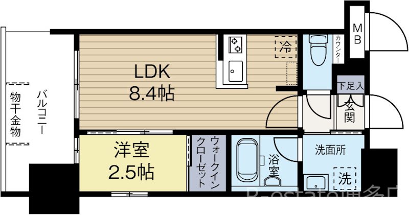 グランフォーレプライム大濠南 1006号室 間取り