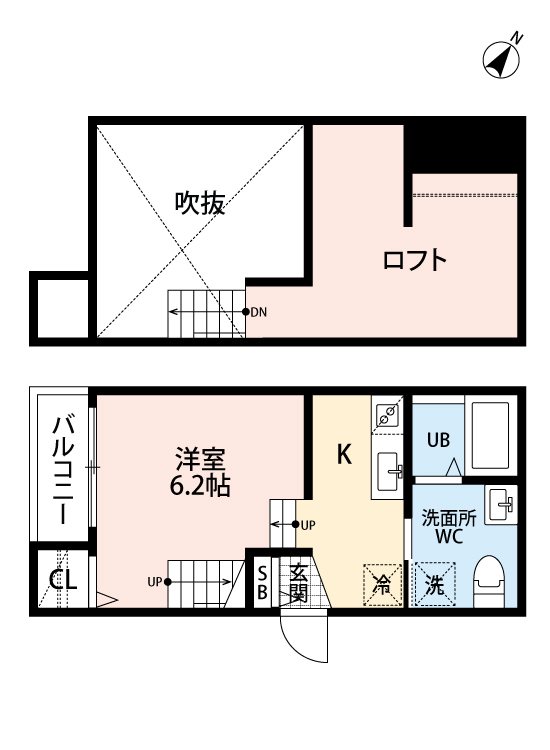エトワレール吉塚  203号室 間取り