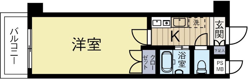 セレス香住ケ丘3 106号室 間取り