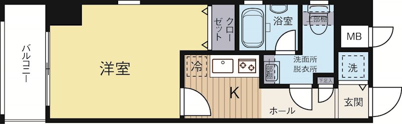 ピュアドームリバーサイド天神 1006号室 間取り