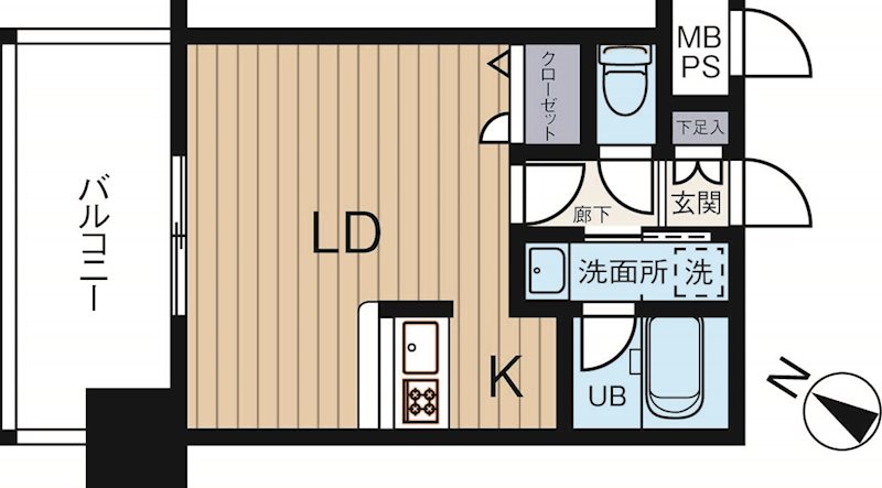 エンクレストNEO博多駅南 1203号室 間取り