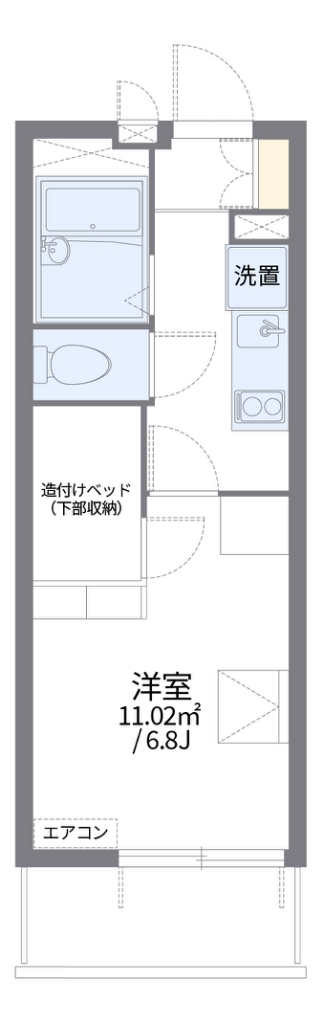 レオパレス椎の実４ 103号室 間取り