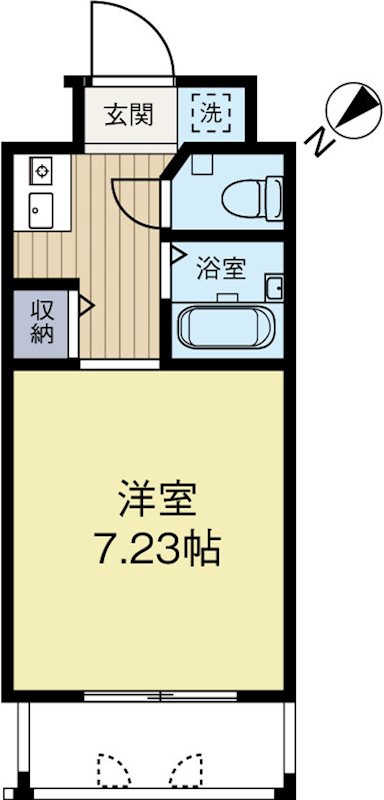 ダイナコートテソロ博多 802号室 間取り