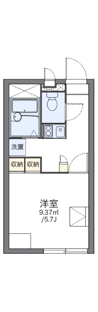 レオパレスＲｅｓｉｄｅｎｃｅⅡ 206号室 間取り