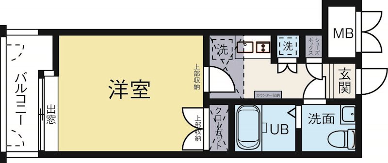 ダイナコートエスタディオレシェンテ 702号室 間取り