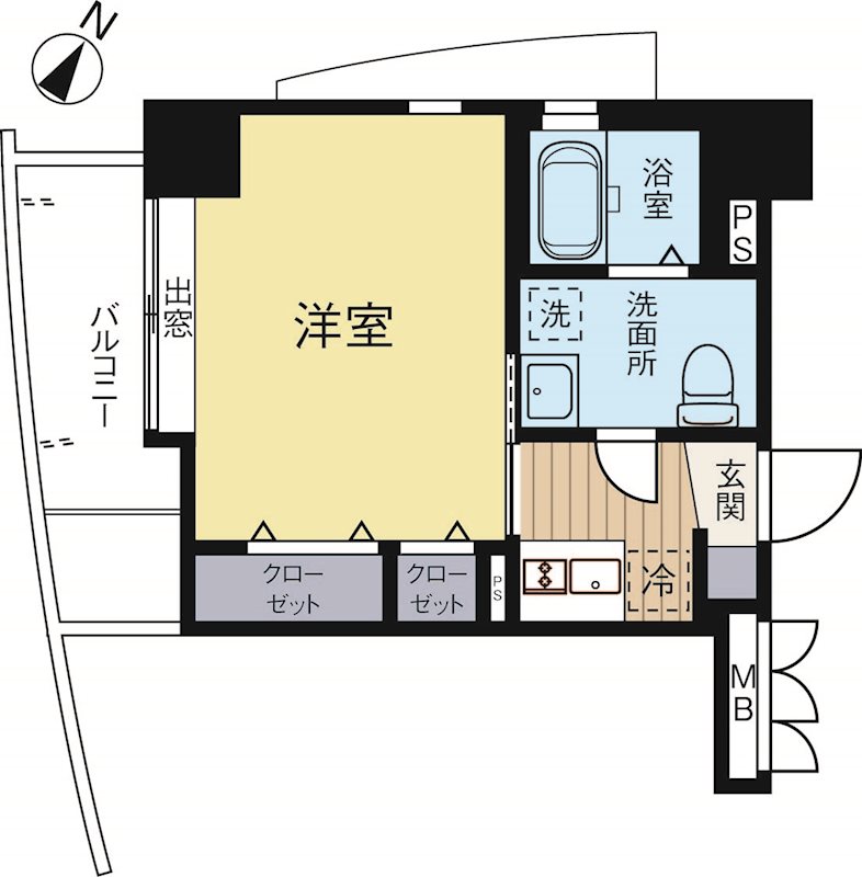 クレタ県庁前 601号室 間取り