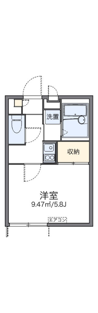 レオパレス住吉５ 104号室 間取り