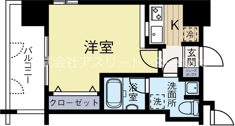 ラファセ箱崎 801号室 間取り