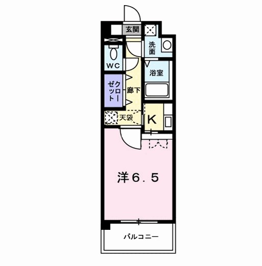 ウィザード空港通り 902号室 間取り