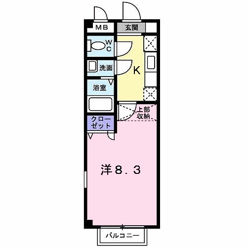 グレ－ス筥松 203号室 間取り