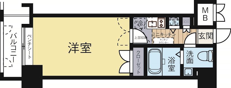 サヴォイステーション 508号室 間取り