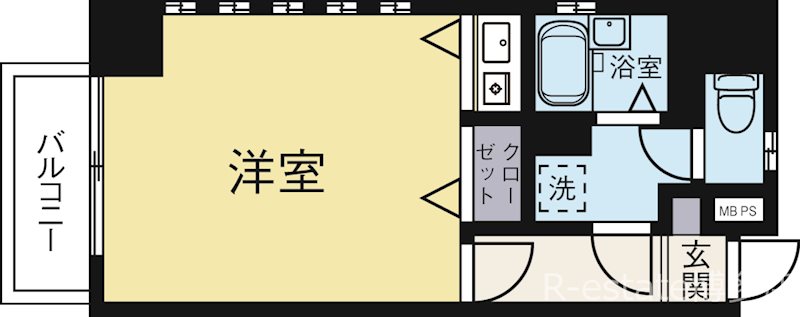 ダイナコート千代県庁口 1301号室 間取り