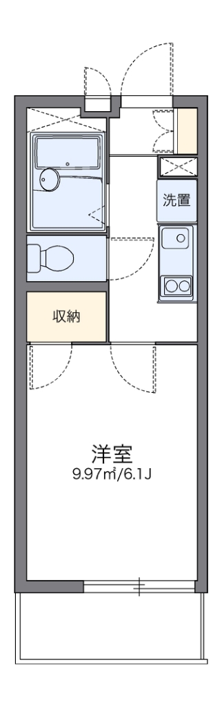 レオパレス平尾 304号室 間取り