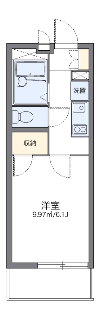 レオパレス平尾 203号室 間取り