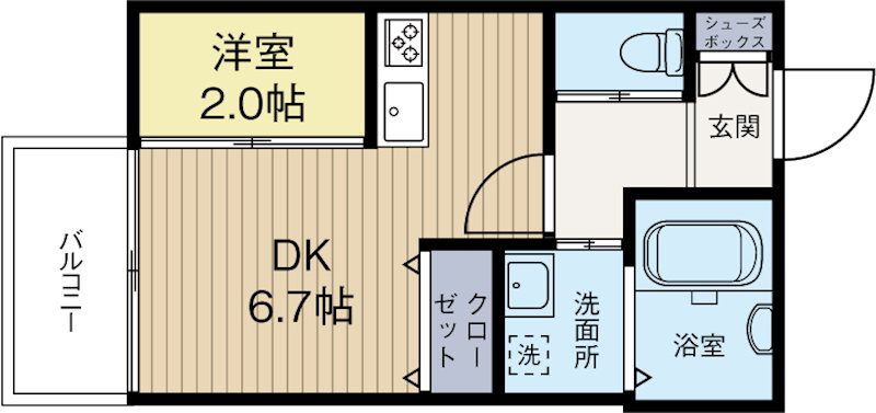 ウィルメゾン箱崎1 301号室 間取り