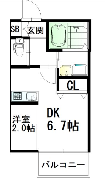 ウィルメゾン箱崎2 301号室 間取り